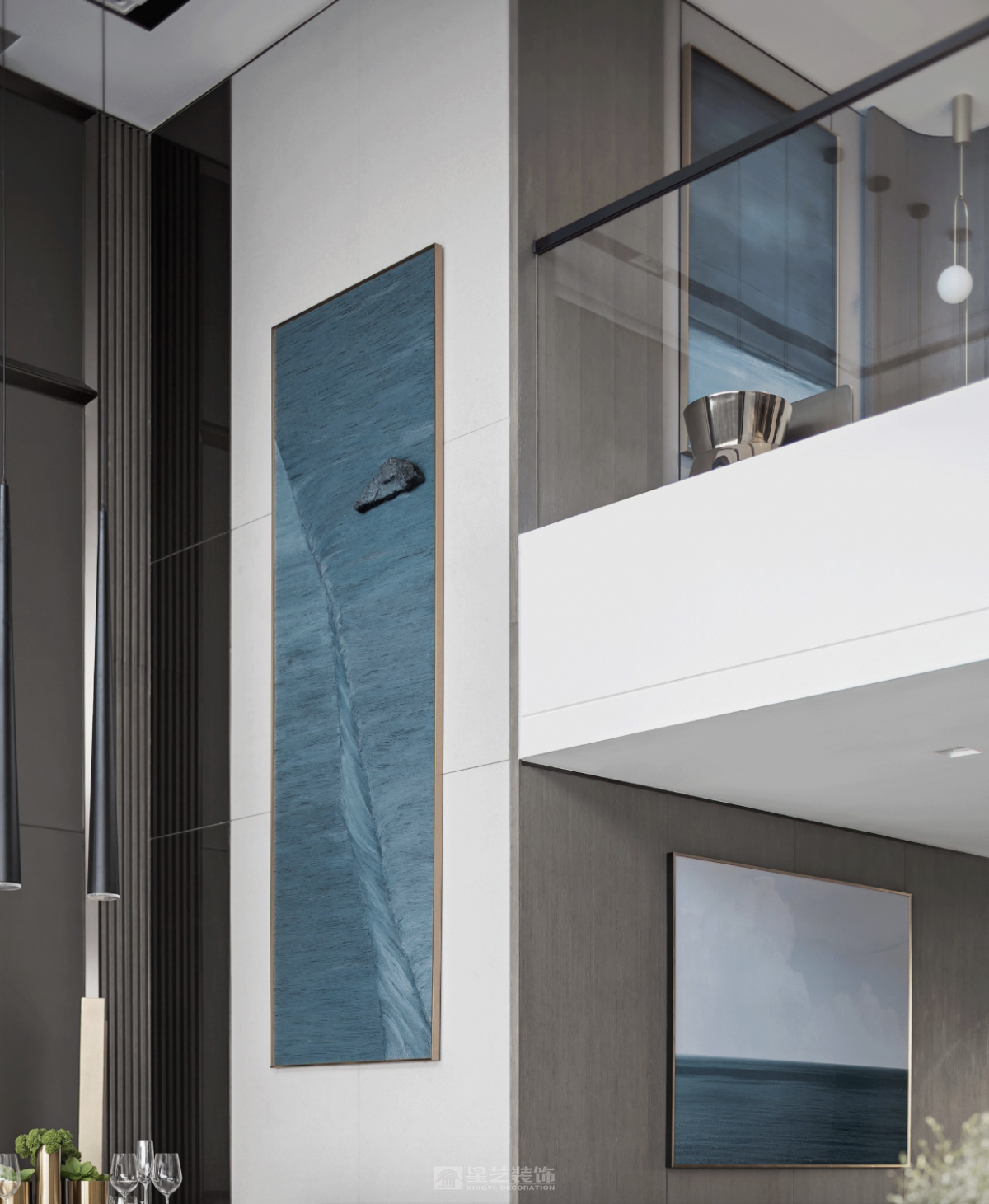 頂層躍層——復(fù)式挑空的廳